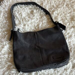 Tiganello black leather shoulder bag